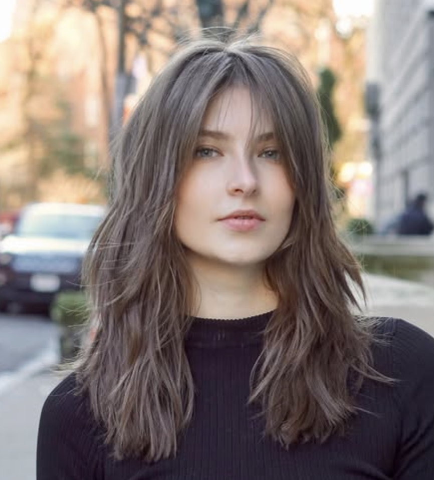 Subtle Layered Cut with Wispy Fringe