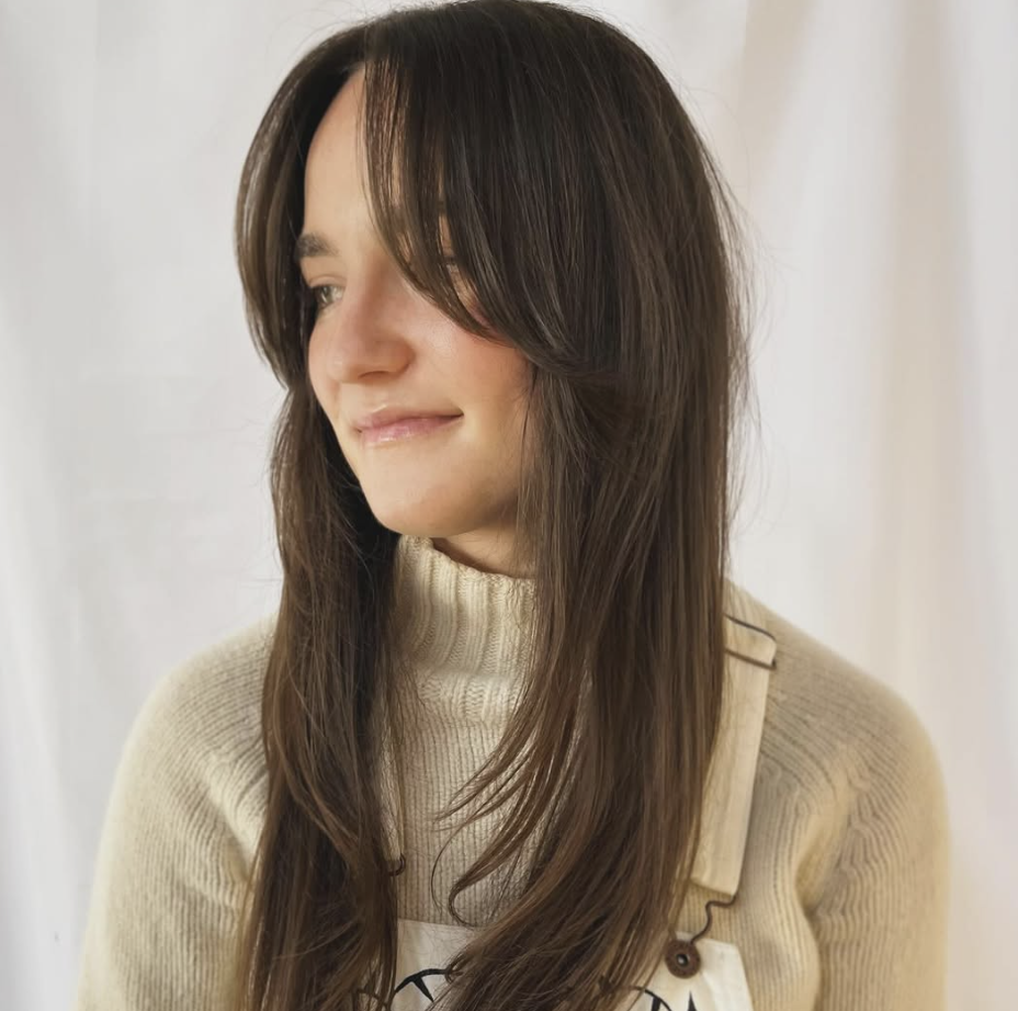 Tapered Layered Cut with Side Bangs