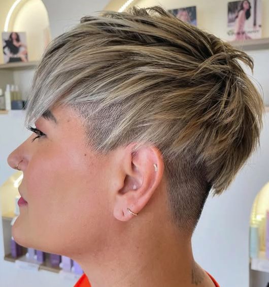 Textured Pixie with an Undercut