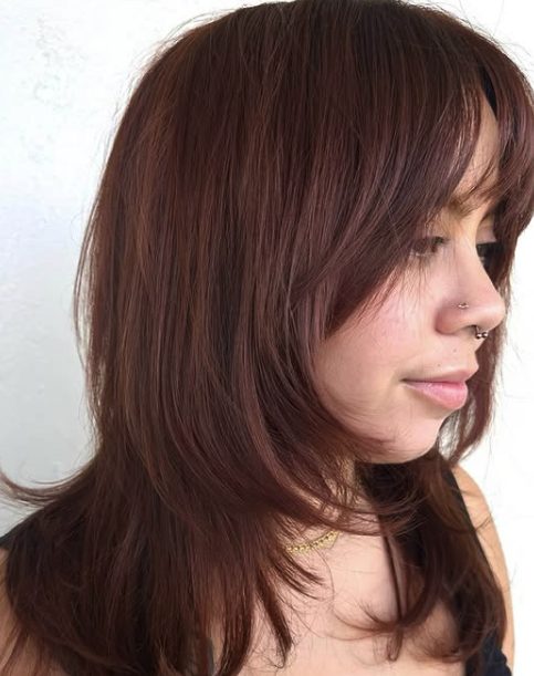 Textured Shag with Subtle Auburn Highlights