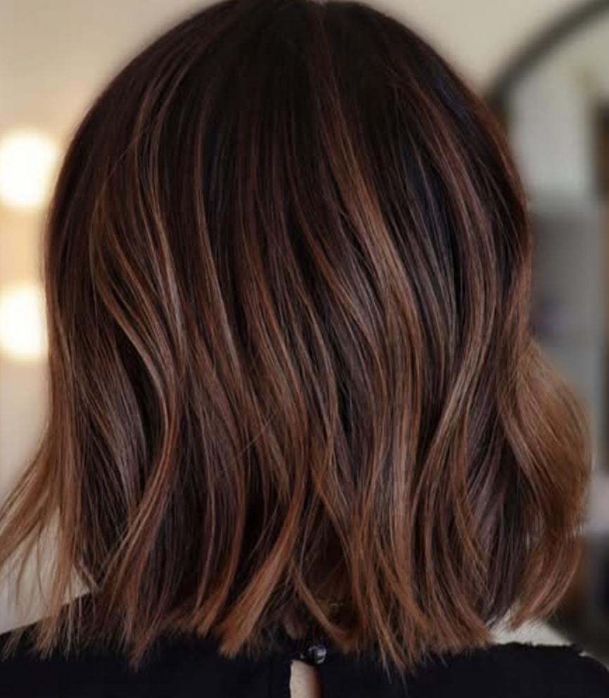 Two-Tone Medium Bob with Long Layers