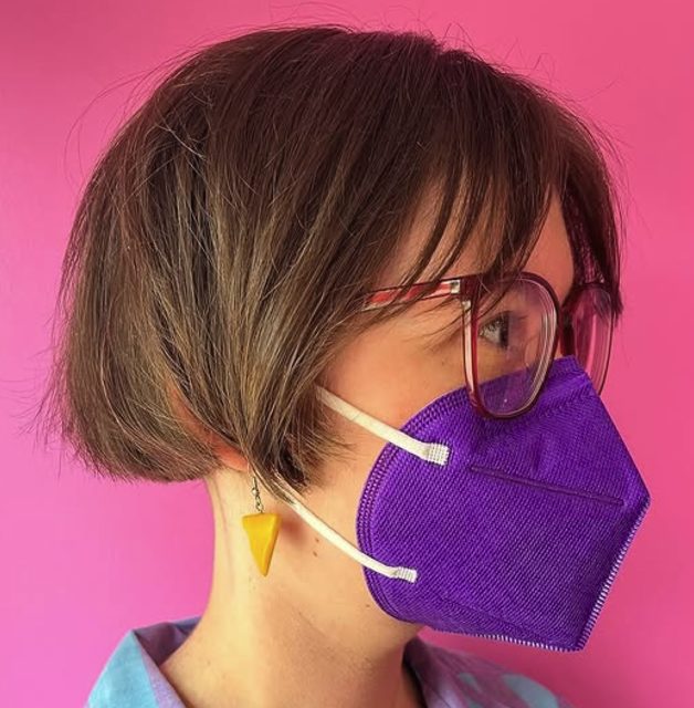 Undercut Bob with Side Fringe