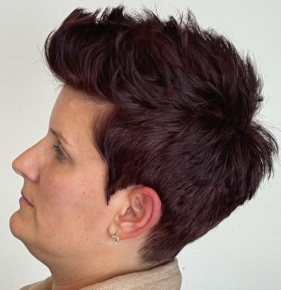 Undercut Layered Pixie with Faux Hawk