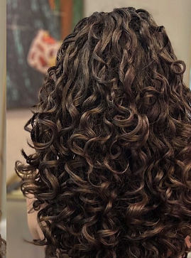 Voluminous Toffee Brown Curls